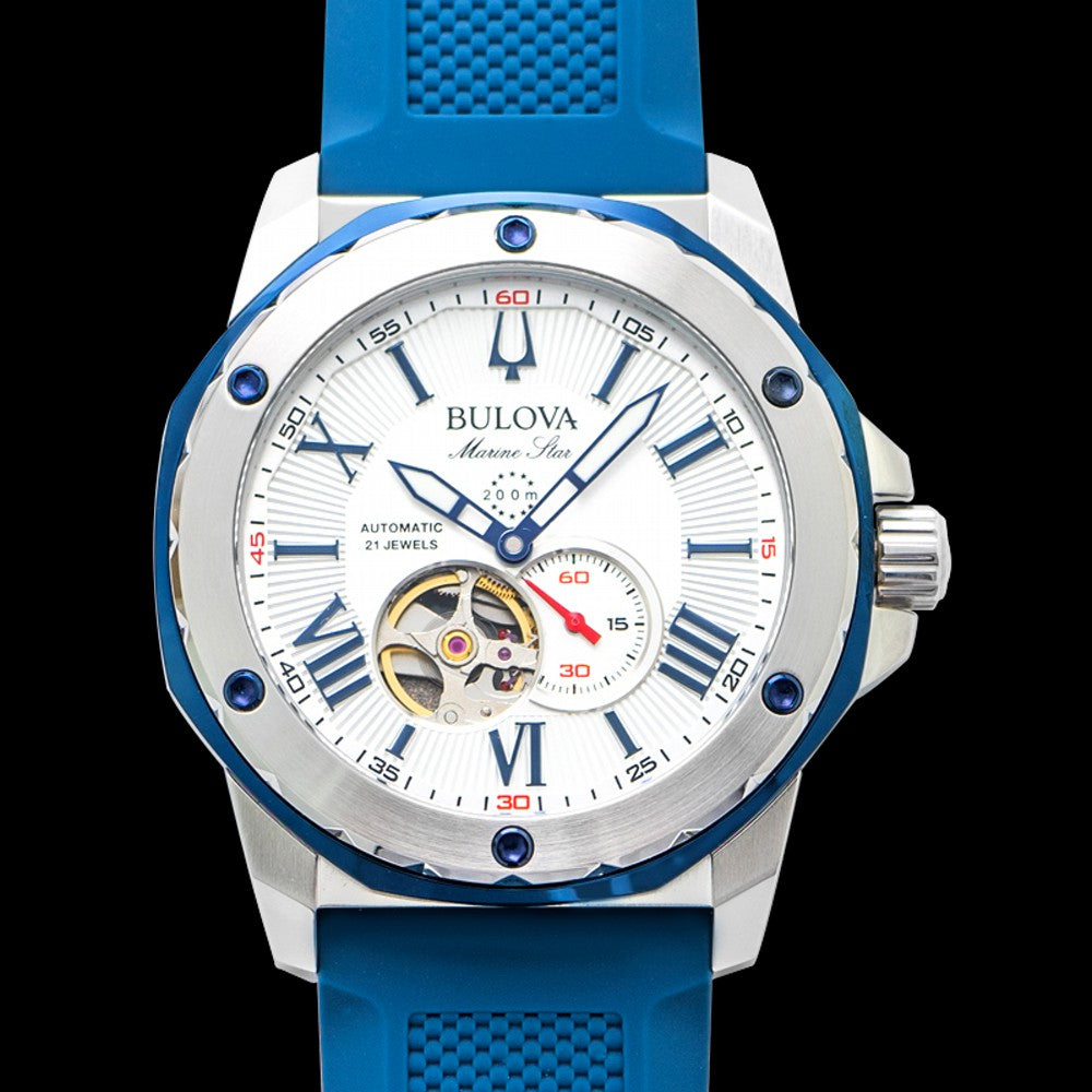 Marine Star Silicone Automatic Mens Watch